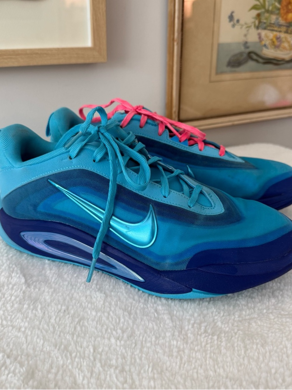 Nike A'One Indigo Girl GS Blue Fury Racer Blue Size 6.5 Y Women 8 HF7001-400